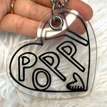 Coach 3” POPPY Heart Black Clear Charm Photo 0