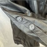 Marc New York by Andrew Marc black leather trench coat jacket size large NWT Photo 2