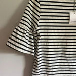 Ellison NWT  striped bell sleeve top Photo 5