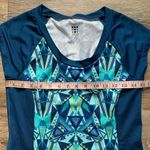 Title Nine  Blue Athletic Venetian Geometric Mini Dress XS Photo 2