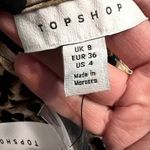 Topshop Womens Leopard Print Long Sleeve Top Blouse Animal Pattern UK 8 US 4 Photo 1