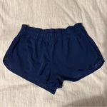 Lululemon Nylon Elastane Hottie Mini Shorts 2”Inseam Running Walk Navy Blue Photo 1