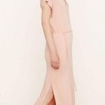 Vince Double V Neck Popover Dress Lily Blush Small NEW Photo 3