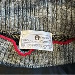 Etienne Aigner  Vintage 80s Black and Gray Patterned Boat Neck Sweater Quiet Lux Photo 3