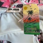 Emme Jordan Pink Flamingo Print Low Back One Piece Swimsuit Size L Photo 8