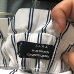 ZARA paper bag striped shorts with belt Photo 2