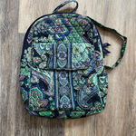 Vera Bradley  Blue‎ Rhapsody Paisley Floral Quilted Cotton Backpack Travel Bag Photo 1