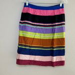 J. McLaughlin J. McLaughlin Women's Multicolor Striped Polka Dot Pencil Skirt Size 10 artsy Photo 5