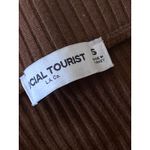 Social Tourist Women's Brown Ribbed High Waist Slit Midi Knit Pencil Skirt Sz S Photo 3