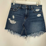 7 For All Mankind  distressed denim skirt size 28 100% cotton Photo 0