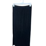 French Laundry  Black Maxi Skirt with Slit Stretch Career Casual Size M Photo 1