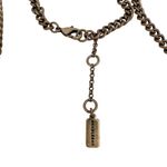 BaubleBar Statement Necklace Clear Rhinestone Antique Brass Photo 3