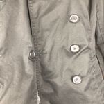 Banana Republic Black Belted Trench Coat Size Small Photo 4