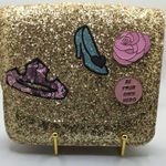 Disney A Sweet Gold Glitter Sparkling  Parks Princess Fashion Belt Bag Fanny Pack Photo 0