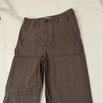 Madewell  Low-Slung Baggy Utility Pants Womens 26 Chocolate Brown Wide Leg Drapey Photo 8