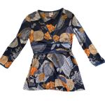 Sweet Pea Y2K floral print wrap mesh top Photo 0