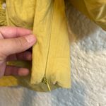 Molly green Yellow Puff Sleeve off the shoulder Crop Top womens size medium Photo 2