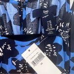 Gap NEW  Blue Black Sleeveless Floral Romper XS Photo 3