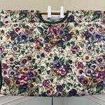 Vintage Floral Quilted Tote Bag with Wooden Handles – Made in Philippines – 100% Photo 0