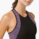Lululemon  love revealed high neck bra crop top black rainbow Photo 6