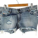 NWT Free People X SER.O.YA Lyle Shorts Denim in Sorrento Size 29 Distressed Blue Photo 1