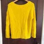 SLEEPING ON SNOW Anthropologie Bright Lights Yellow Alpaca Pointelle Sweater XS Photo 4