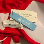 Cupshe One Piece Swimsuit Women Size L Red Cutout Tie Back Monokini Bathing Suit Photo 4