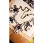 J Crew Statement Necklace With Multicolor Gemstones & Gold Photo 6