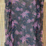 Victoria's Secret Vintage Gold Label Sheer Floral Paisley Peasant Blouse M/L Photo 12