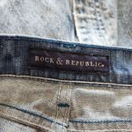 Rock & Republic  Mid Rise Bootcut Jeans Raw Hem Medium Wash Denim Blue Size 29 Photo 7