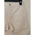 Citizens of Humanity  White Denim Jean Short Raw Hem Camp Pocket EUC 26 Photo 1