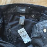 EXPRESS NWT  Mia Mid-Rise Black Snakeskin Jegging Jeans, 6 Photo 7