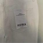 Pistola  Presley High Rise Relaxed Roller Jeans White Blizzard NWT Photo 4