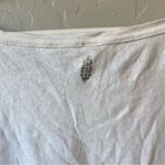 Free People FP Movement by Hold It Down Yellow Dip Dye Knot Hem Crop T-Shirt Photo 5