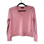 Club Monaco V-neck Long Sleeve Pink Wool Pullover Sweater Sz XS Photo 0