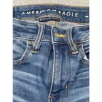 American Eagle Women's Size 00 Short Blue Distressed Jeans Photo 1