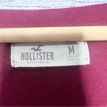 Hollister  “Does Running Late Count as Cardio?” Maroon Graphic Tee Size Medium Photo 5