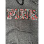 Victoria's Secret PINK  Campus Cowl Neck Sweater Top Grey Plaid Sz L Christmas Y2K Photo 5