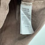 Tahari  Size Medium Shirt Brown Heather 3/4 Sleeve Rounded Hem Neutral Everyday‎ Photo 3