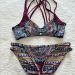 Red Carter Anthropology  TRIBAL DAZE STRAPPY top and bikini bottom size XS Photo 0