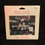 Vera Bradley Merry Mischief pleated mask set of 2 adult masks NWT Photo 0