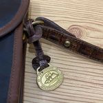 Brahmin Vintage 80’s Black/Brown Croc Leather Crossbody Bag Photo 13