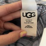 UGG Blue and Pink Plaid Long Sleeve Button Up Flannel Pajamas Shirt Photo 5