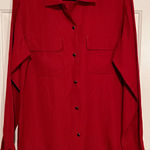 Esprit  Women's Button Front Blouse Size‎ M 27 1/2" Long x 22" Sleeve x 20 1/2" Photo 0