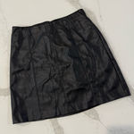 Abercrombie & Fitch Scarlett Vegan Leather Mini Skirt Women’s Small Black Grunge Photo 0