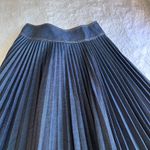 DKNY  denim pleated midi skirt  Photo 5