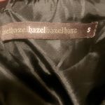 Hazel Anthropologie Black White Tweed Coat Faux Fur Collar Puff Sleeves Small Photo 9