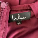 Lulus  Large Maroon Bridesmaid Maxi Dress Formal Evening Gown Photo 7