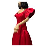 Vintage 80's Scaasi Boutique Red Satin Off Photo 8