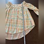 LC Lauren Conrad Lauren Conrad Plaid Pastel Women's Top Size Small Tunic Boho Photo 8